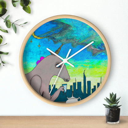 "Majestic Morning Reflections" - El reloj de pared alienígena