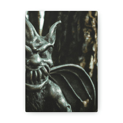 "The Enchanted Gargoyle Grove" - ​​Die Alien-Canva