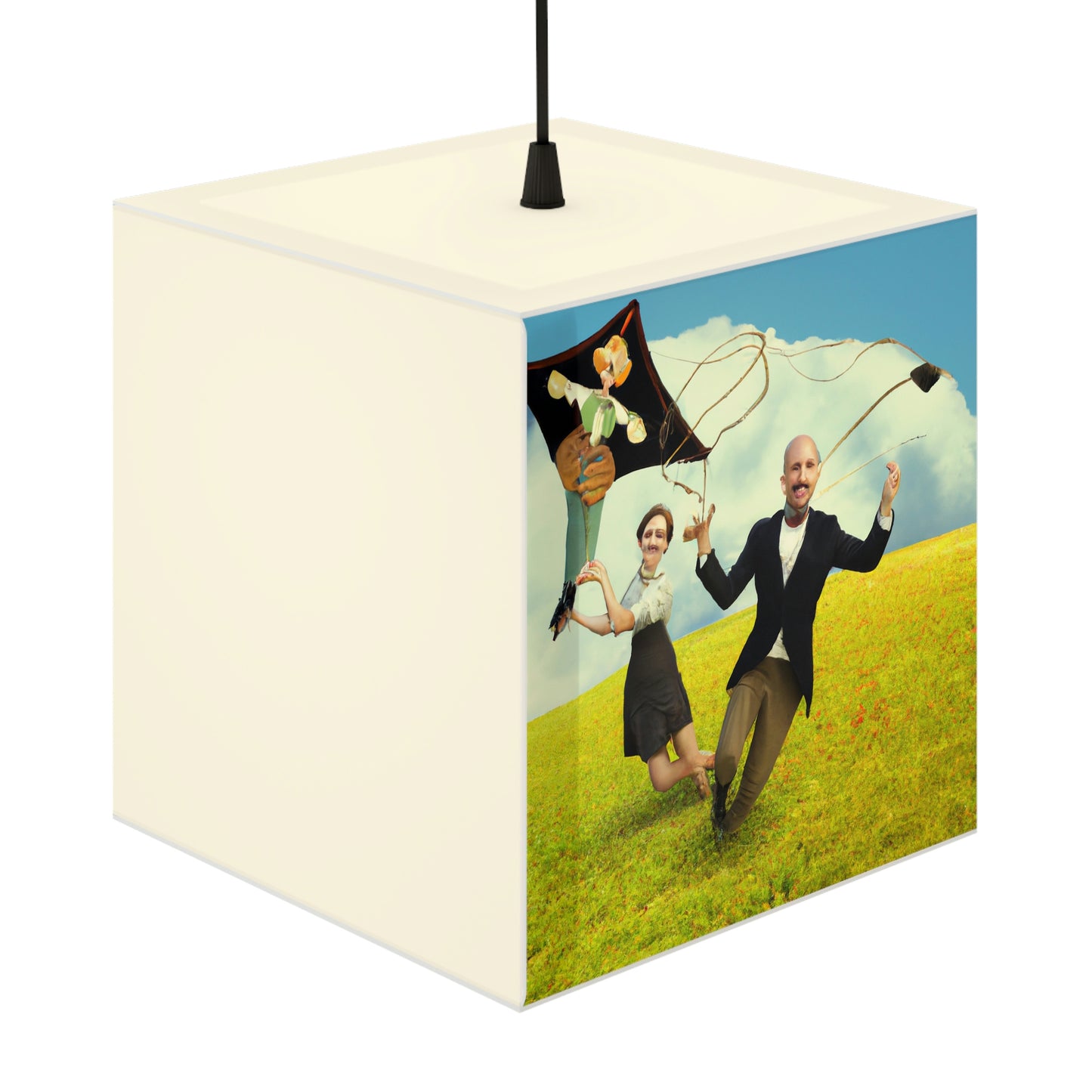 "A Kite Day in the Meadow" - The Alien Light Cube Lamp