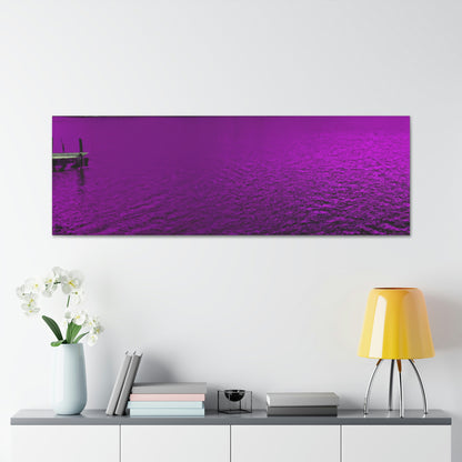 "The Neon Purple Lakefront" - The Alien Canva