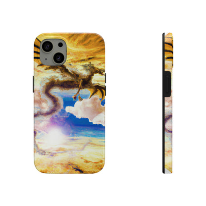 "Eine himmlische Flamme mit einem mystischen Drachen" - Die Alien Tough Phone Cases