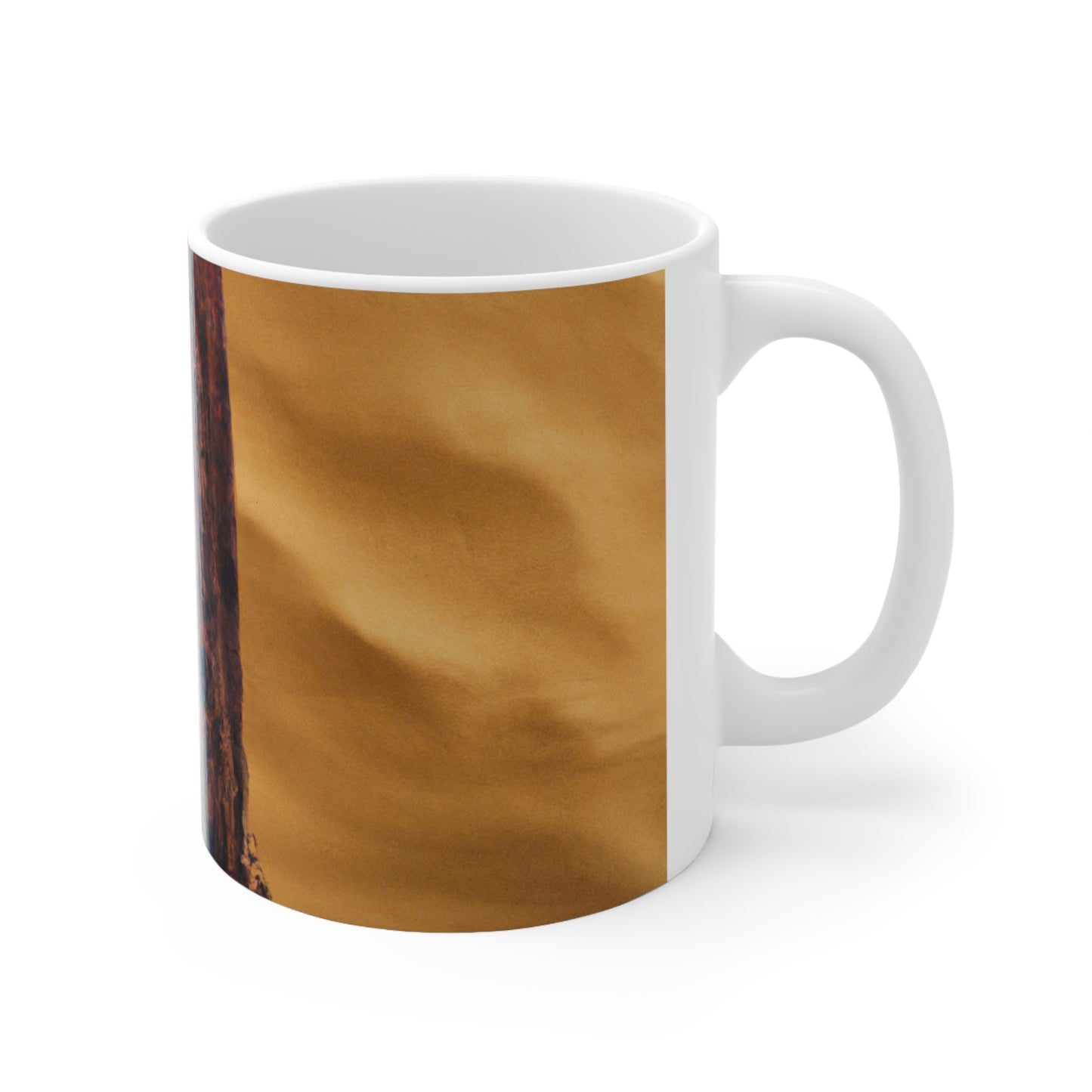 "Lonely Waterfall in a Desolate Desert" - The Alien Ceramic Mug 11 oz