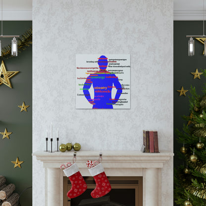 "The Superheroic Word Art Portrait" - The Alien Canva