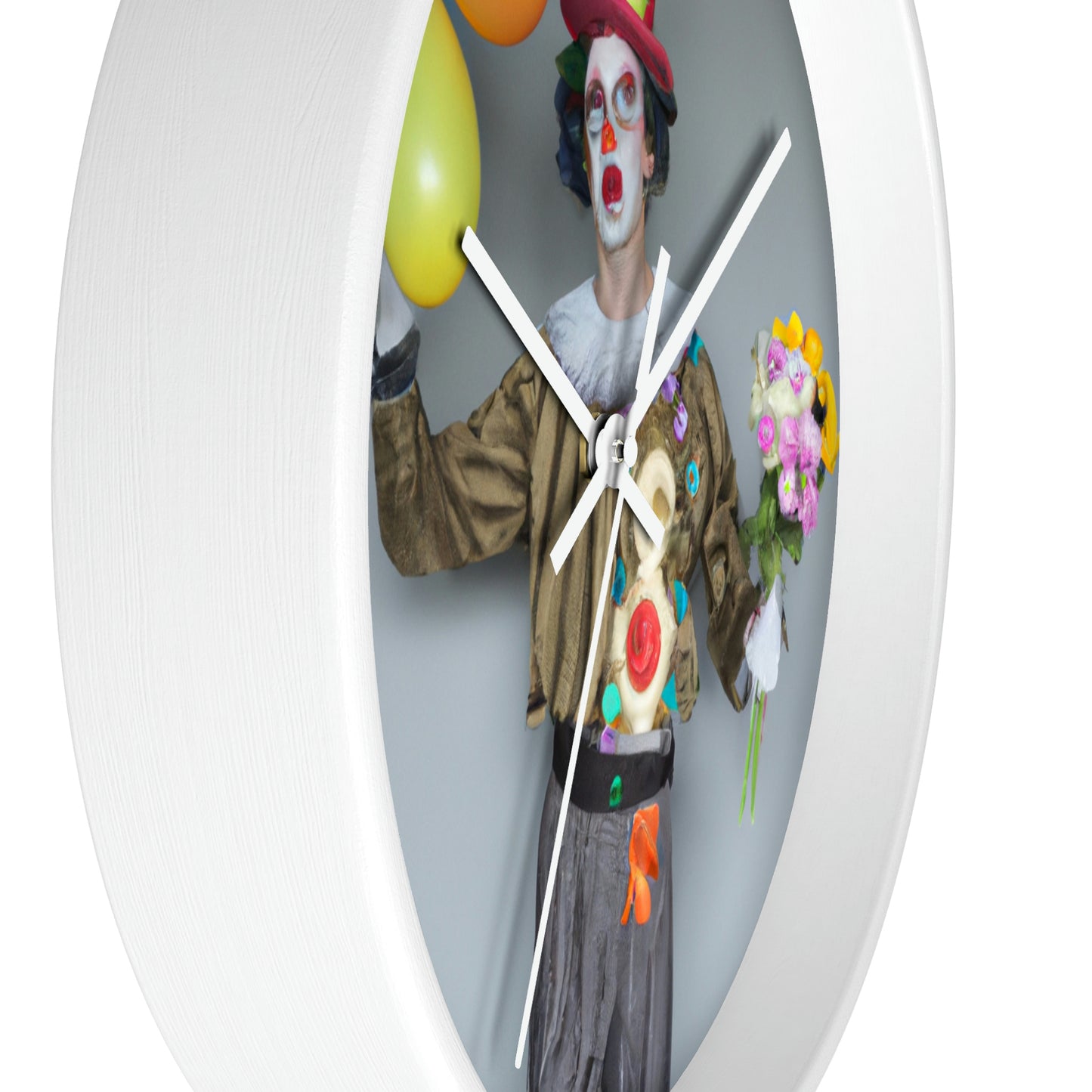 "Clowning Around with Balloons" - The Alien Wall Clock