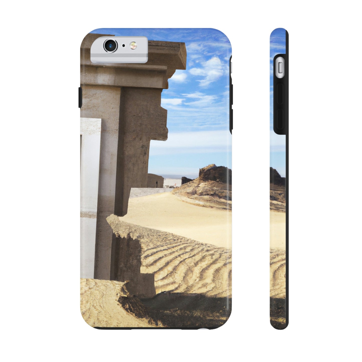 "Lost in the Sands: Discovering the Ancient Temple" - The Alien Tough Phone Cases