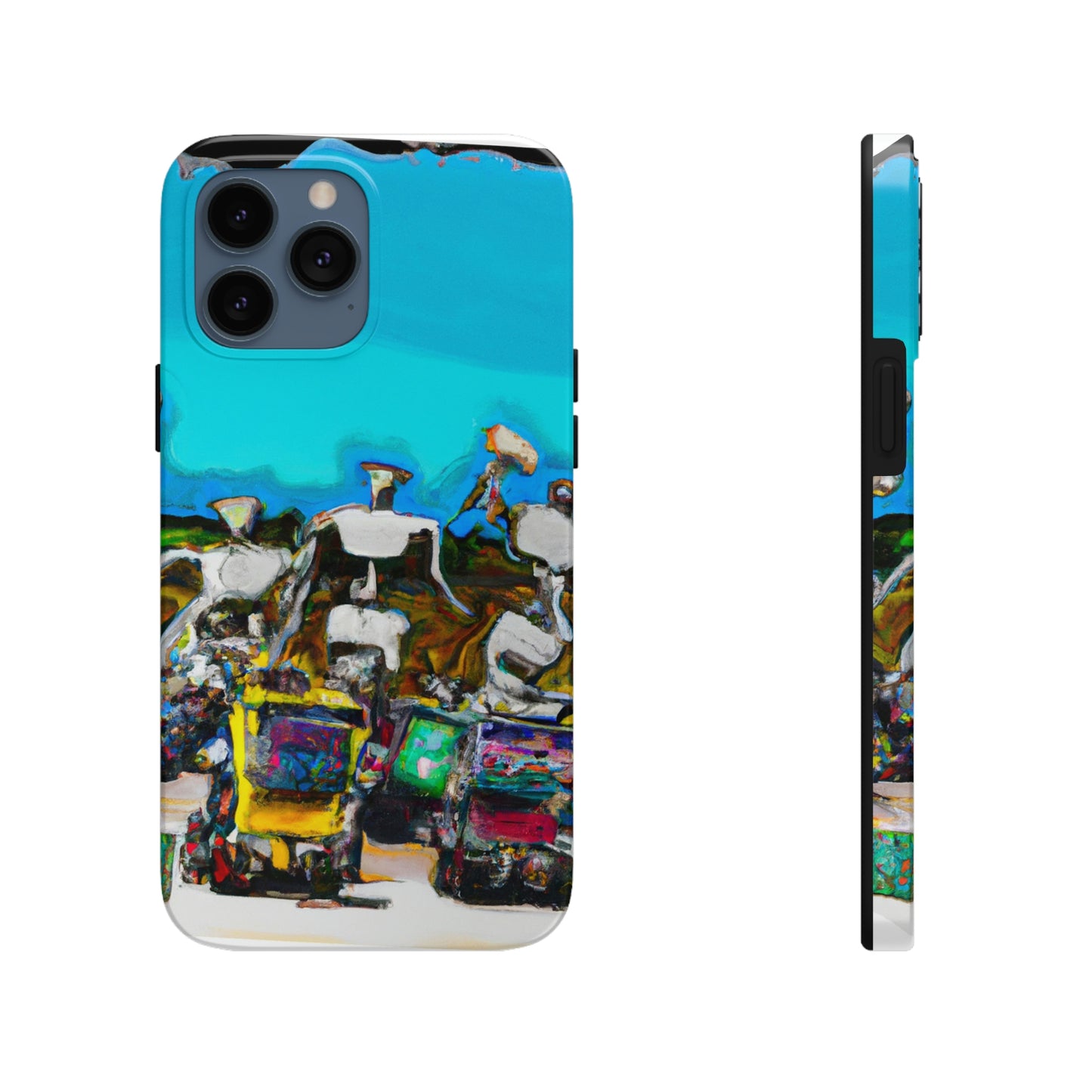 Robot Rolling Rhythms - Die Alien Tough Phone Cases