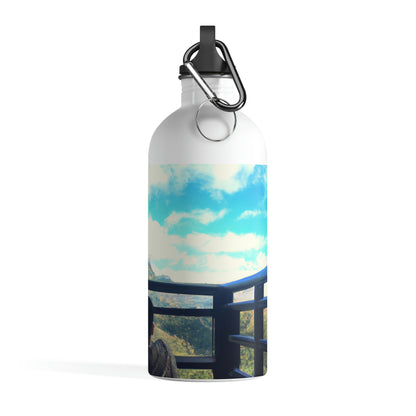 "A Journey of Enlightenment: Finding Inner Peace Through Exploration of the World". - The Alien Stainless Steel Water Bottle