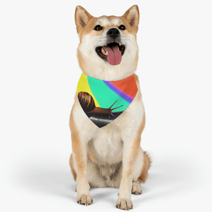 "Rainbow Pot of Gold: A Snail's Slow Trek" - The Alien Pet Bandana Collar