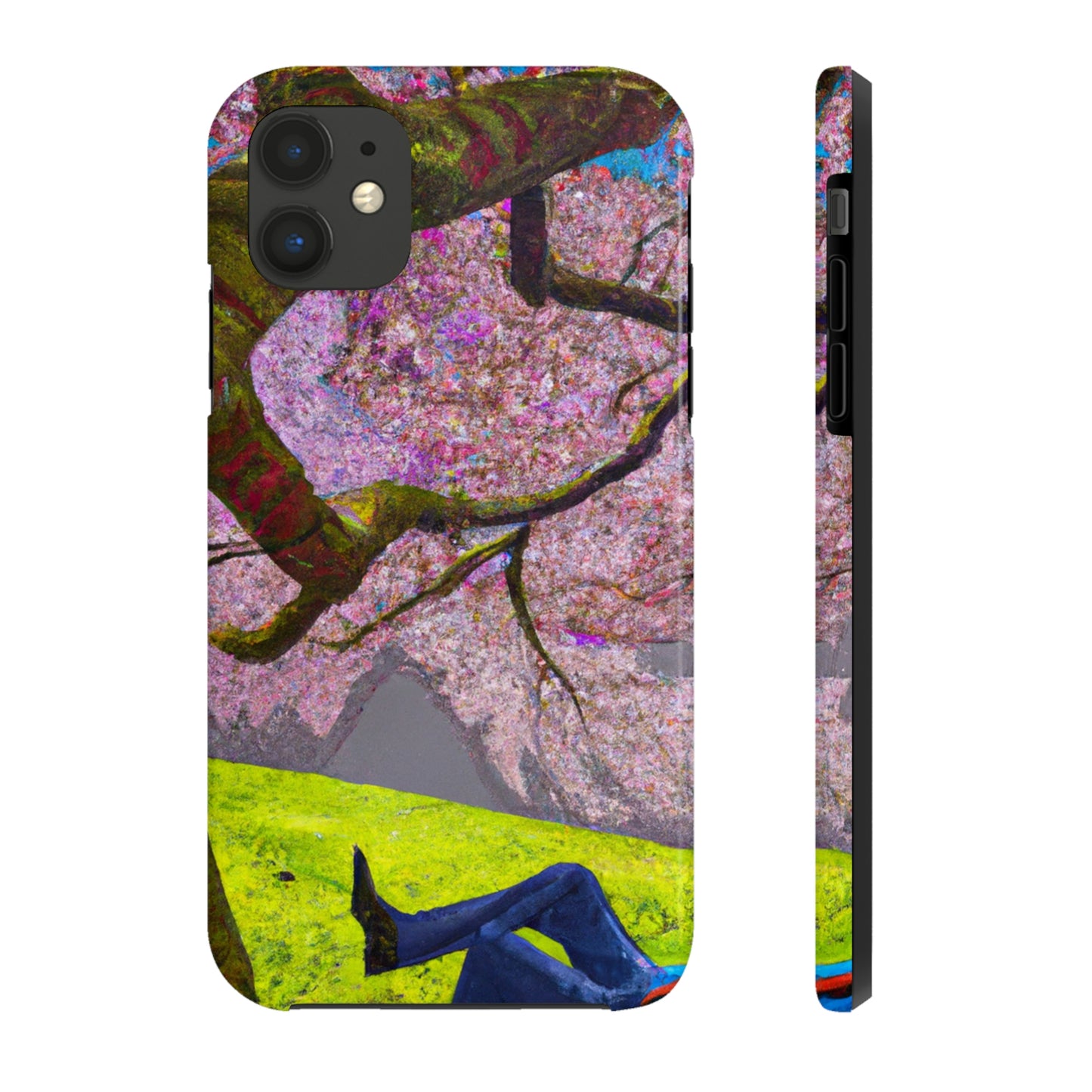 "A Moment of Calm Beneath the Cherry Blossoms" - The Alien Tough Phone Cases