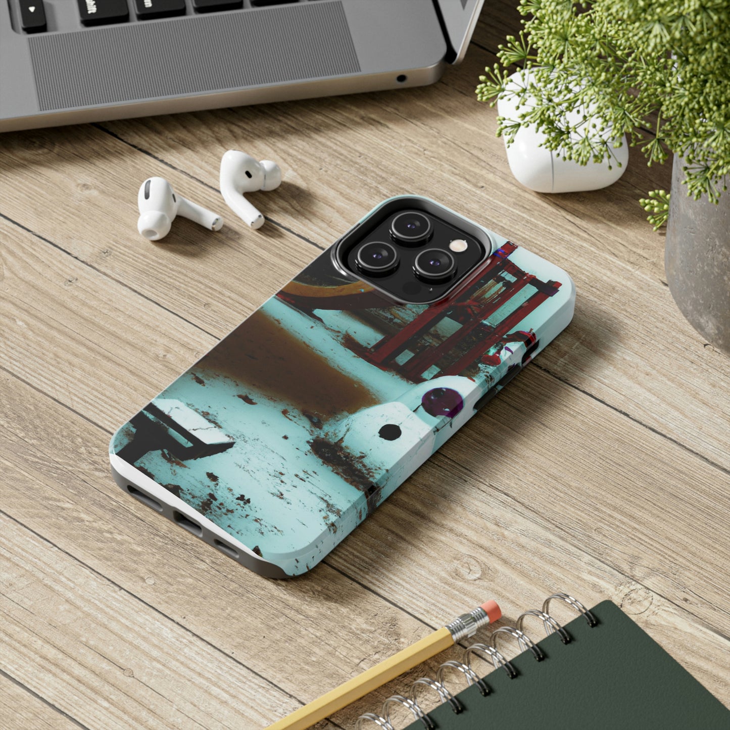 "Melancholy Snowman in a Silent Playground" - The Alien Tough Phone Cases