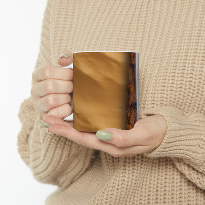 "Lonely Waterfall in a Desolate Desert" - The Alien Ceramic Mug 11 oz