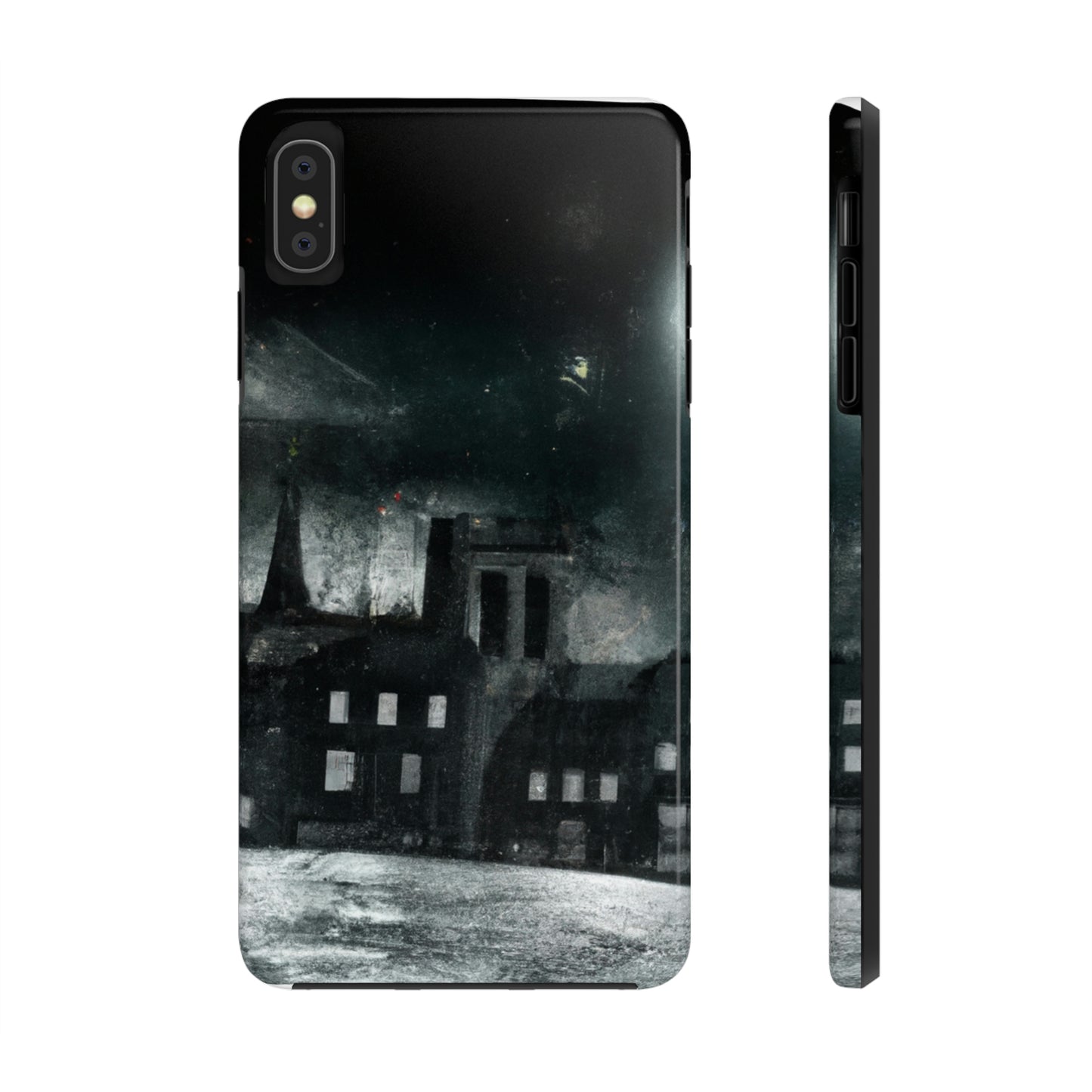 "Nocturno luminoso: una ciudad iluminada por la luz de la luna" - The Alien Tough Phone Cases