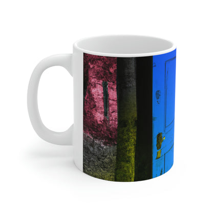 The Enigmatic Door of the Forest - The Alien Taza de cerámica 11 oz