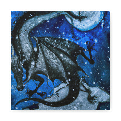 "Frosted Moonlight Dragon" - The Alien Canva