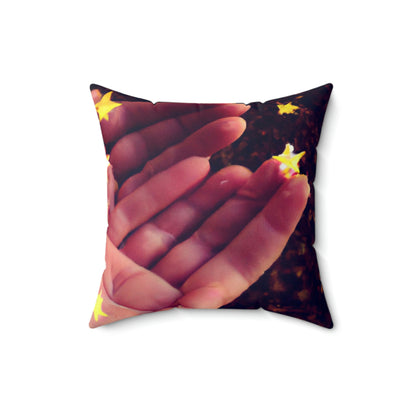 "A Starry Wish in My Pocket" - Das Alien Square Pillow