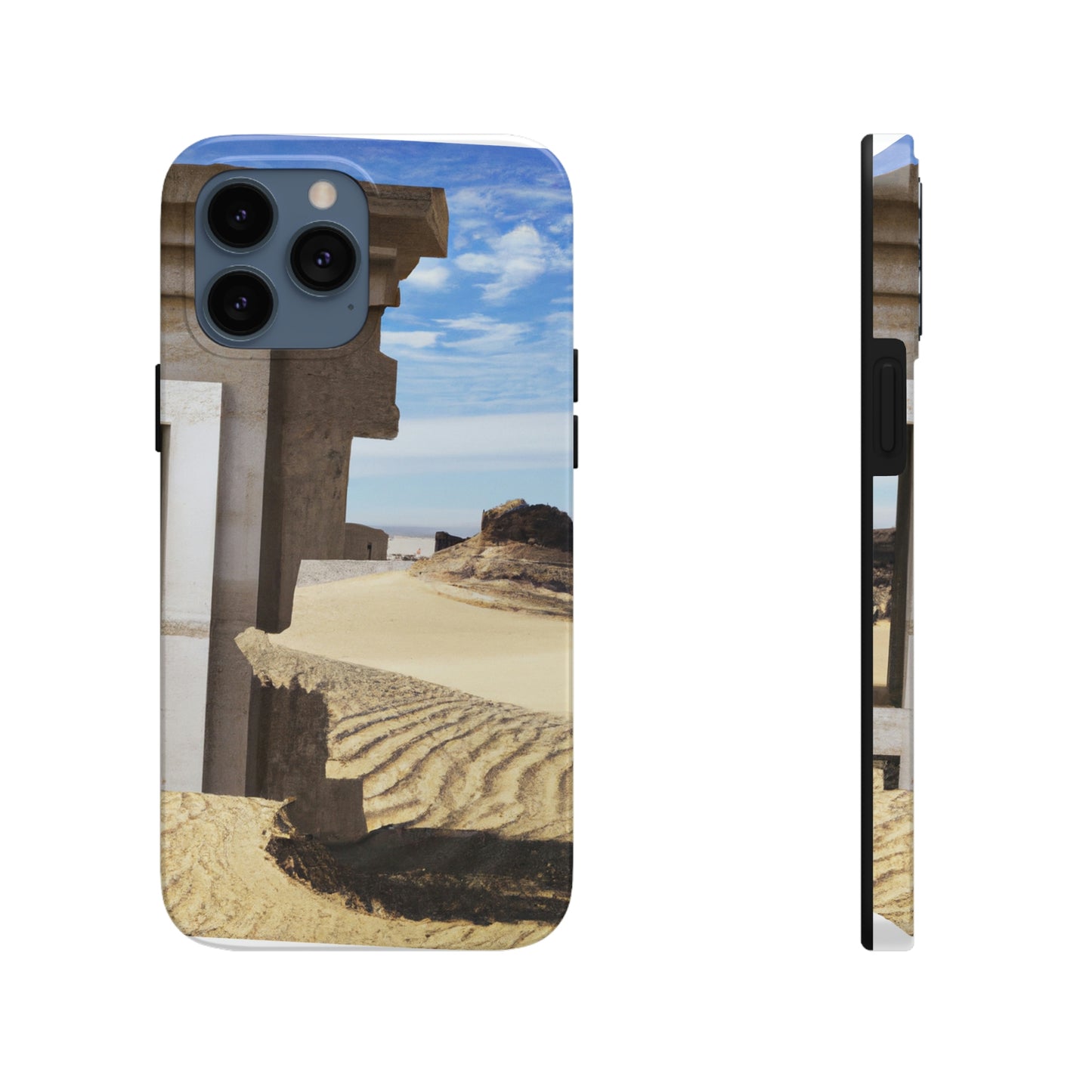 "Lost in the Sands: Discovering the Ancient Temple" - The Alien Tough Phone Cases