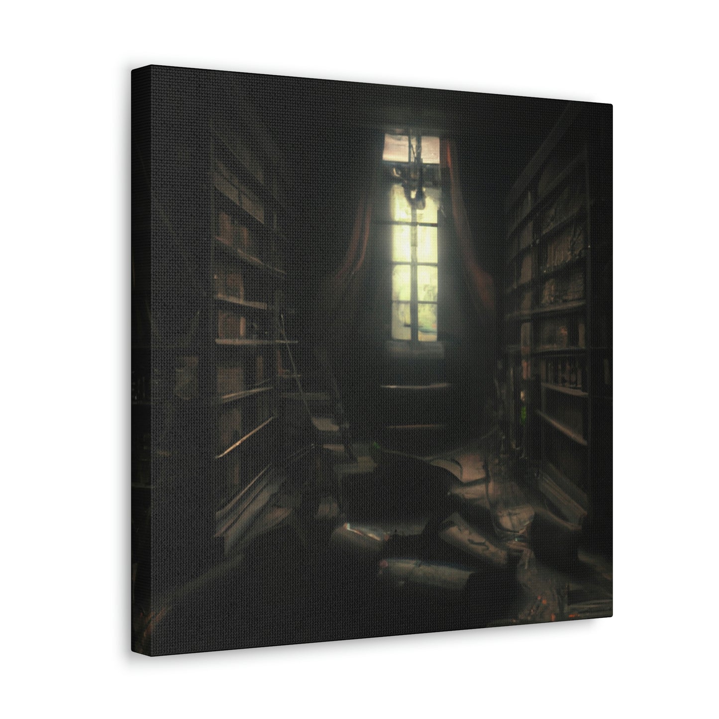 "La biblioteca secreta de las sombras" - The Alien Canva