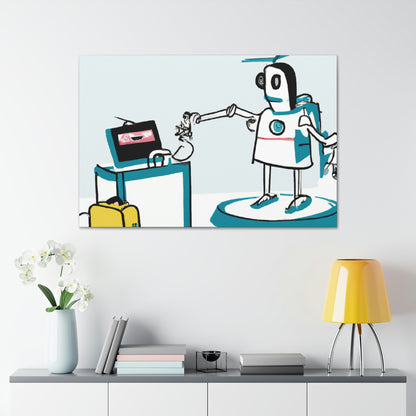 "La excursión del robot que cambia de forma" - The Alien Canva