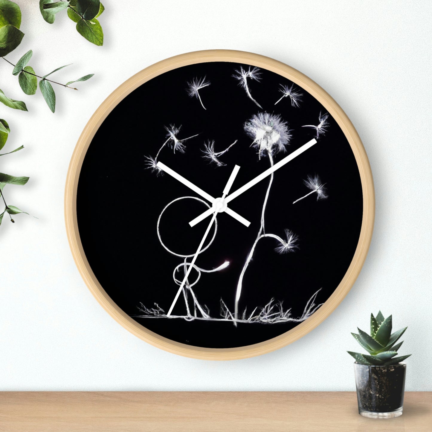 "A Dandelion Flicker in the Midnight Breeze" - The Alien Wall Clock