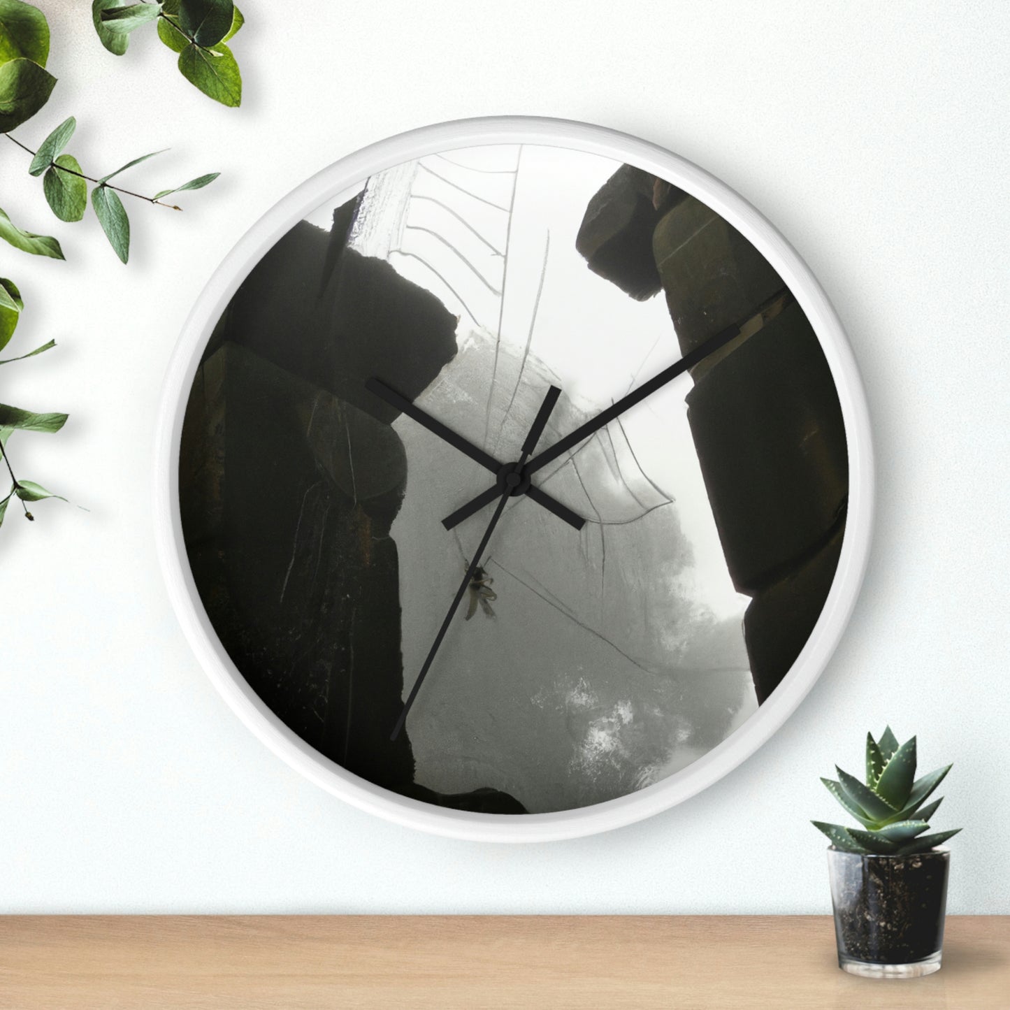 "Ghostly Cobwebs in the Ruins" - The Alien Wall Clock