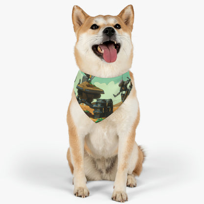 "Harvesting Hope: A Post-Apocalyptic Tale of Robot Farmers" - The Alien Pet Bandana Collar