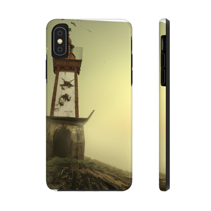 "Gespenstisches Leuchtfeuer im Nebel" - Die Alien Tough Phone Cases