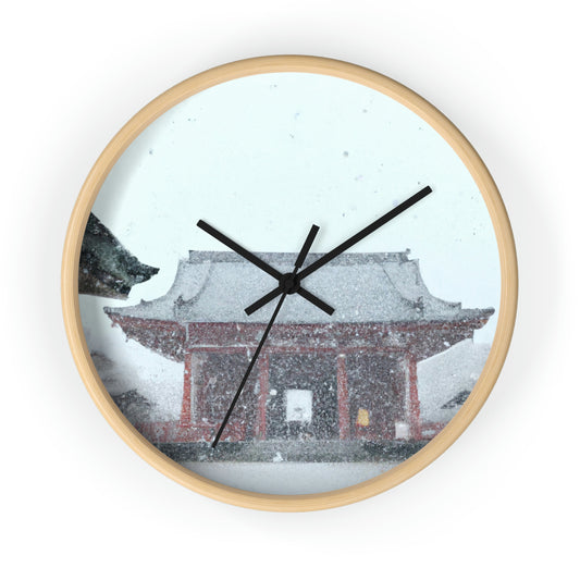 "Lost in the Blizzard: An Adventure in the Ancient Temple" - El reloj de pared alienígena