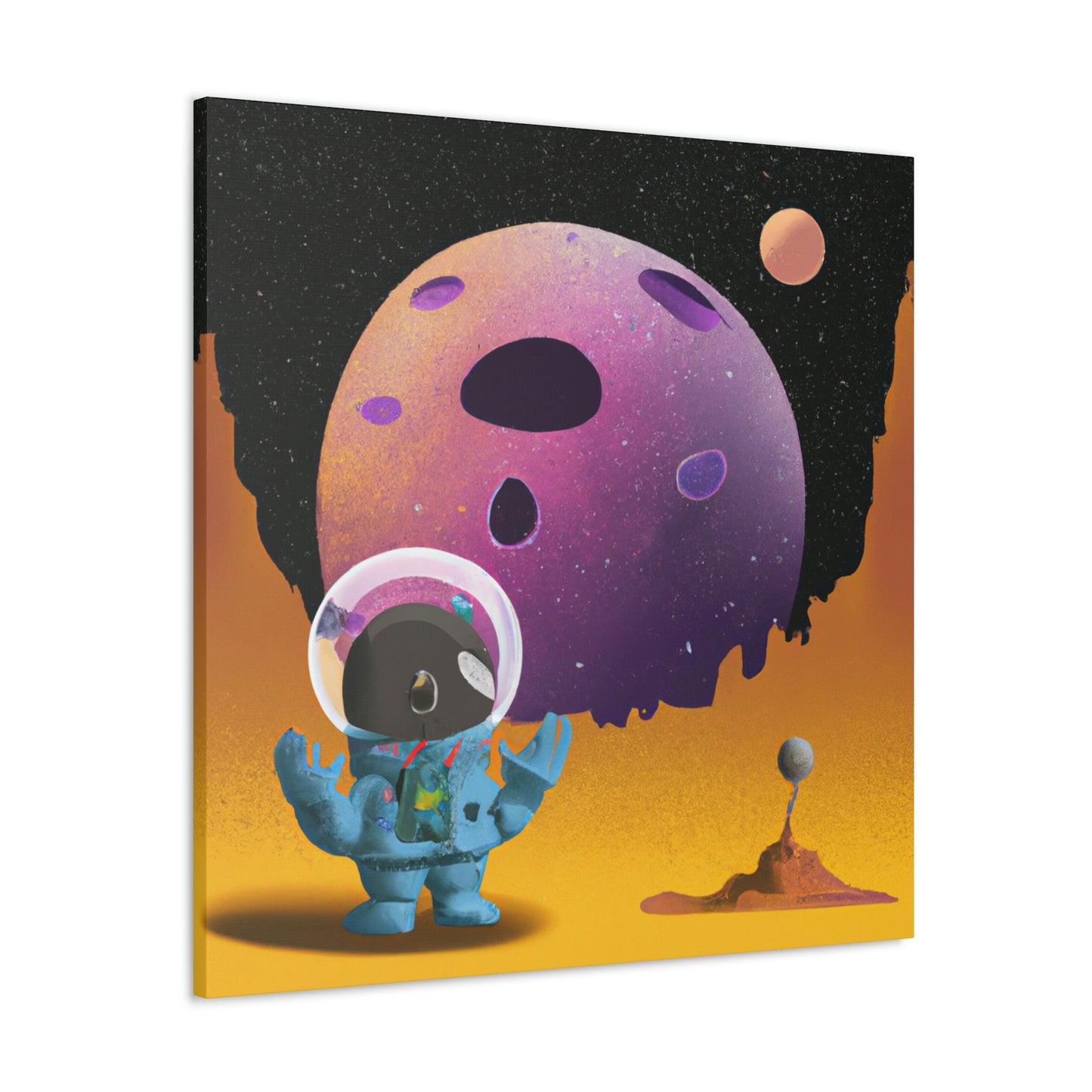 "Exploring the Unknown: The Adventures of a Space Captain and the Mysterious Planet" - The Alien Canva