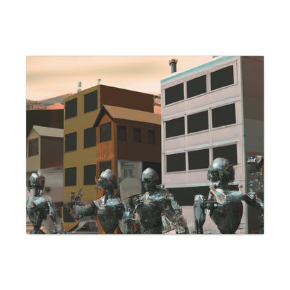 "Robot Town Takeover" - Die Alien-Canva