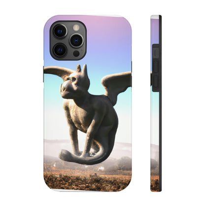 "Alone on the Hilltop: The Tale of a Solitary Gargoyle" - The Alien Tough Phone Cases