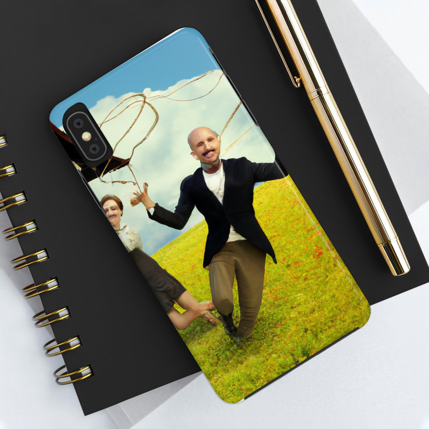 "A Kite Day in the Meadow" - The Alien Tough Phone Cases