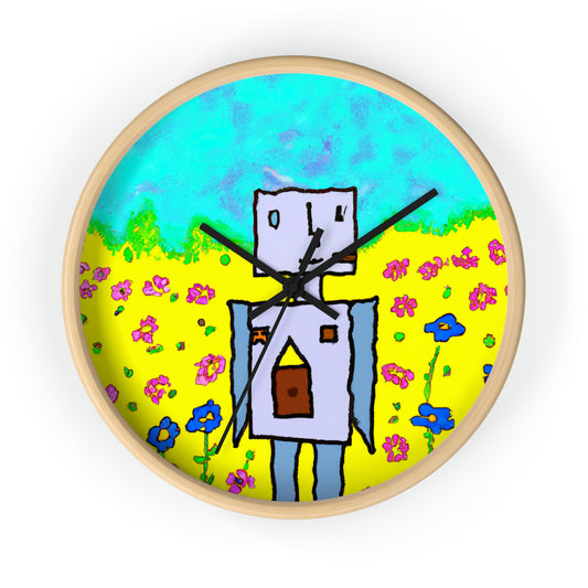 "A Small Miracle in a Sea of Flowers" - The Alien Wall Clock