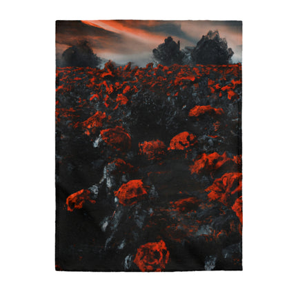 "Inferno of Blossoms" - The Alien Velveteen Plush Blanket