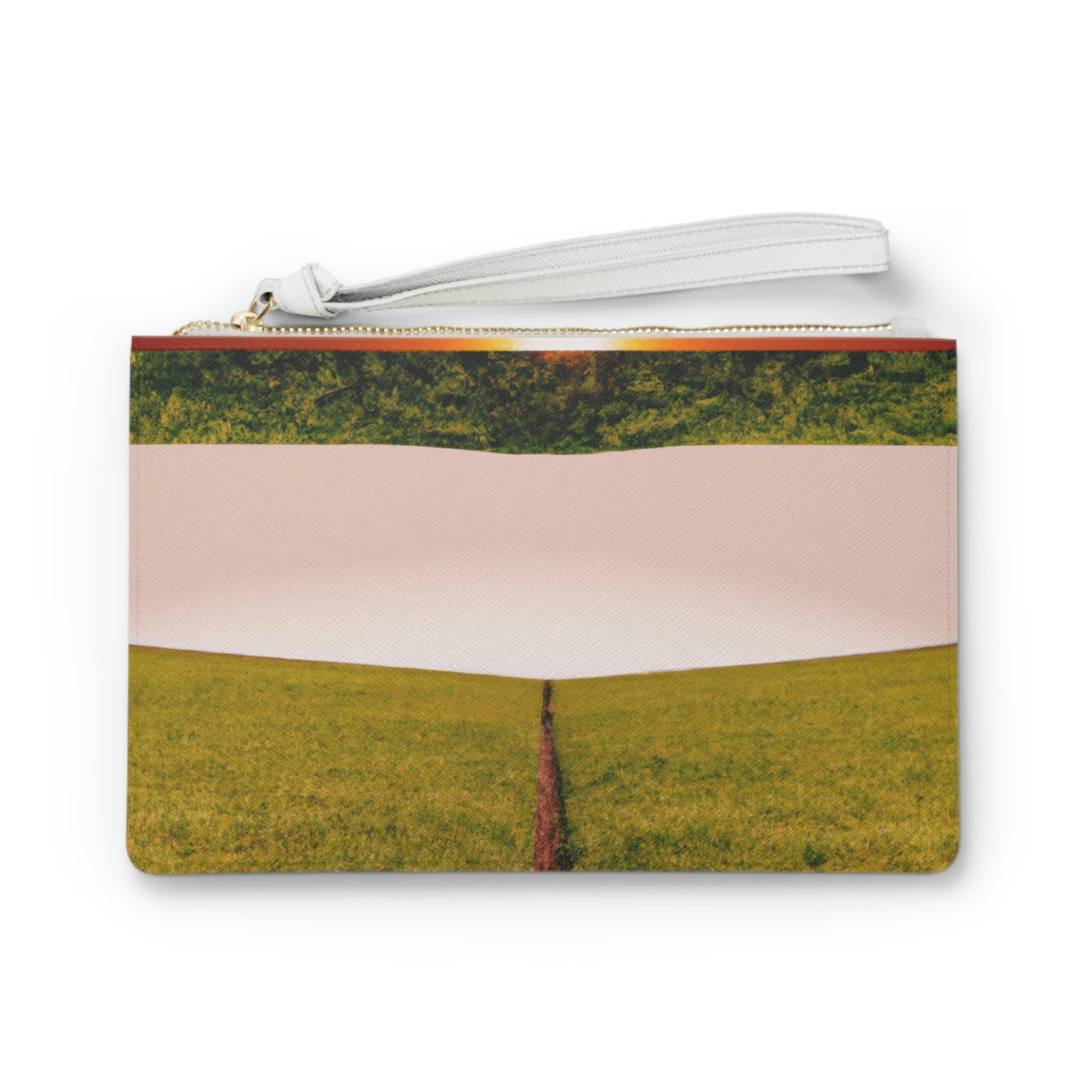 "Golden Horizon at Dusk" - Die Alien Clutch Bag