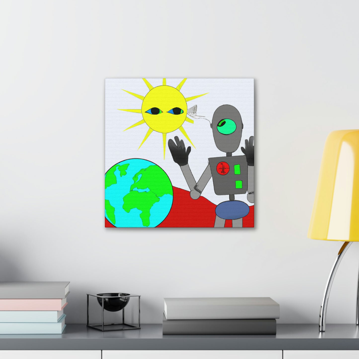 "Robot Defender: The Alien Invasion of Earth" - The Alien Canva