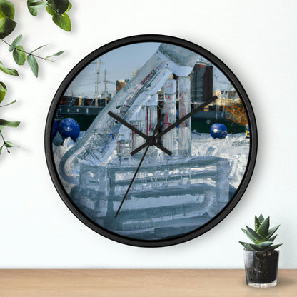 "Frozen Melodies: Crafting Music with Ice" - The Alien Wall Clock