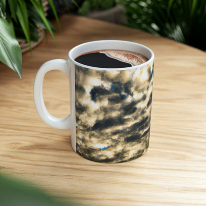 "Un reflejo de Celestial Mirage". - La Taza de Cerámica Alienígena 11 oz