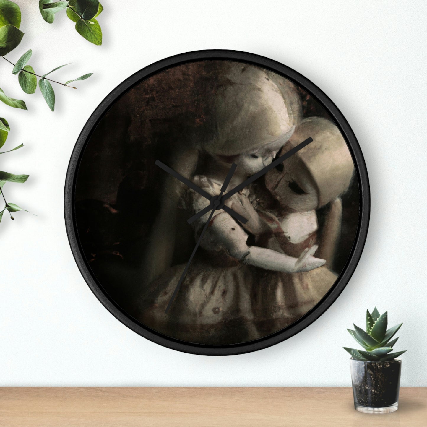 "A Melancholy Tango of Two Dolls" - The Alien Wall Clock