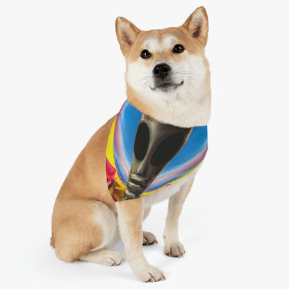 "Fair Invaders: A Cosmic Crash Course" - The Alien Pet Bandana Collar