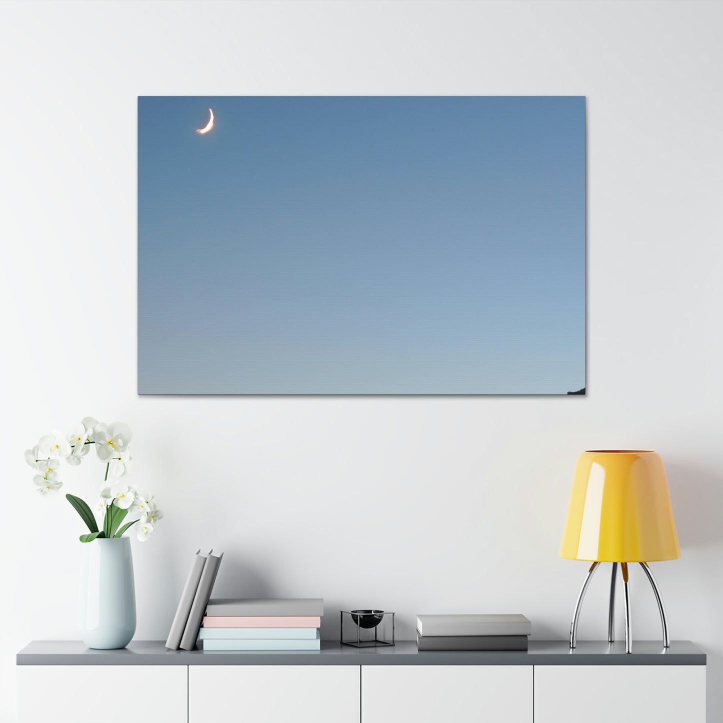 The Crescent Moon in Winter's Shadow - The Alien Canva