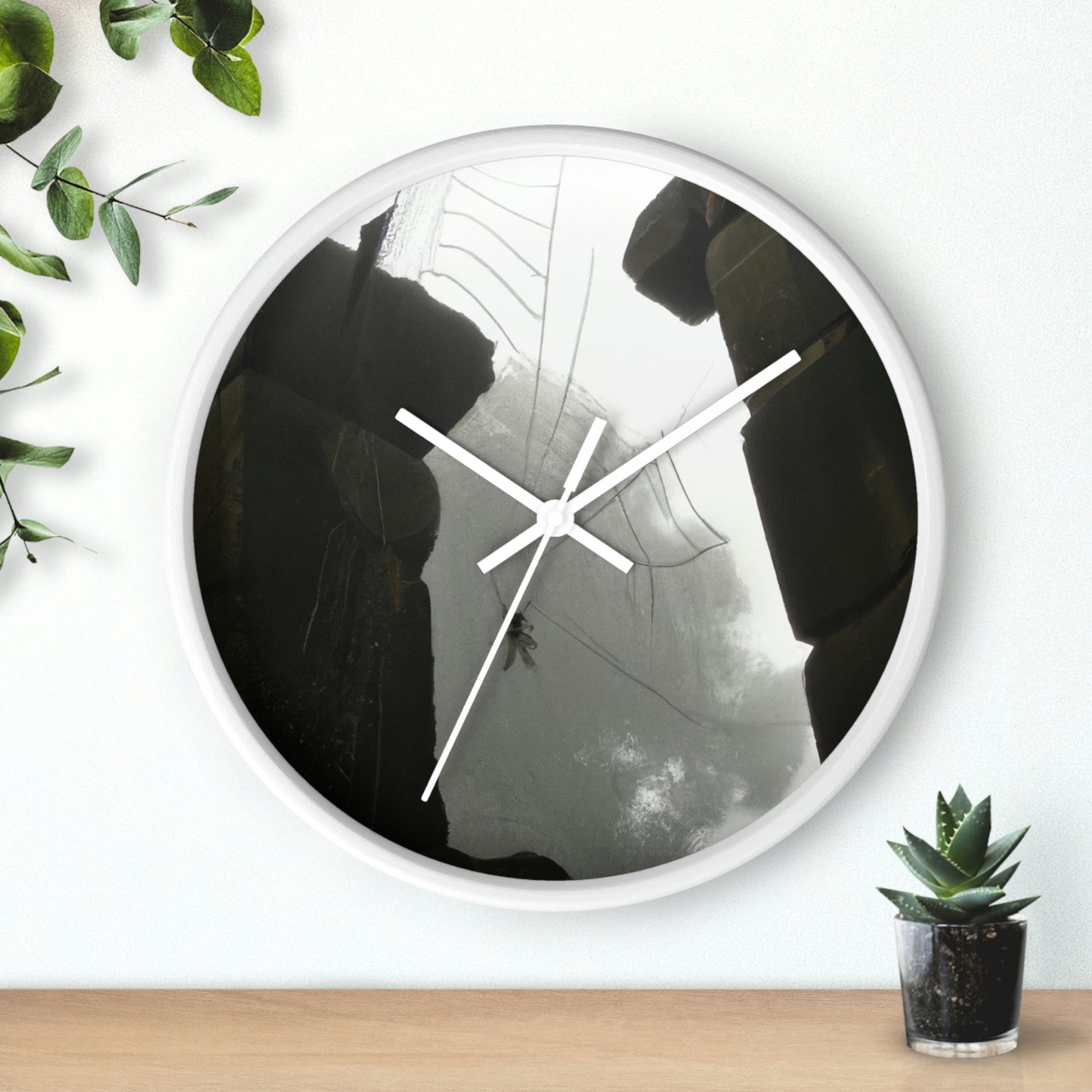 "Ghostly Cobwebs in the Ruins" - The Alien Wall Clock