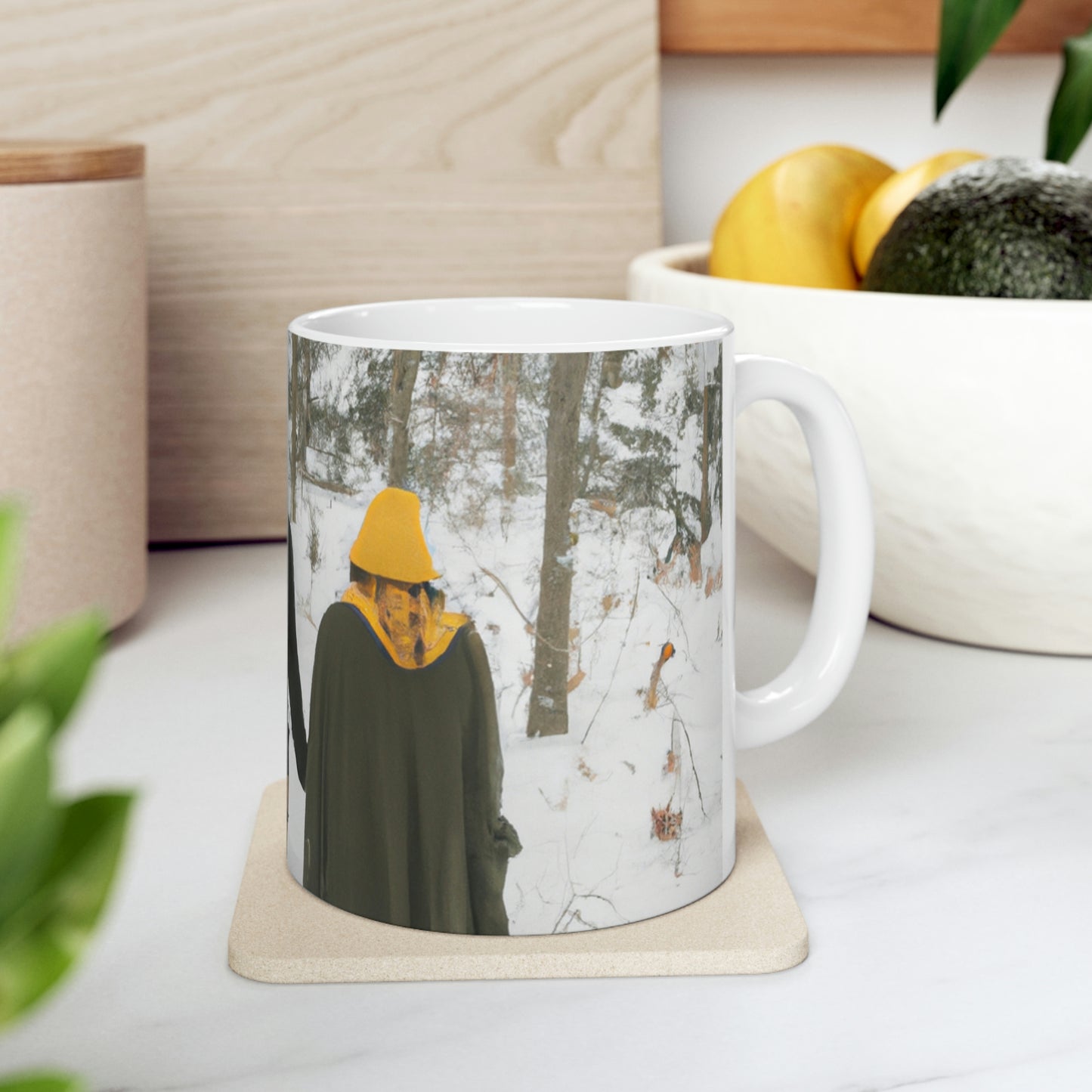 "Cuento de hadas en la nieve" - ​​Taza de cerámica The Alien 11 oz