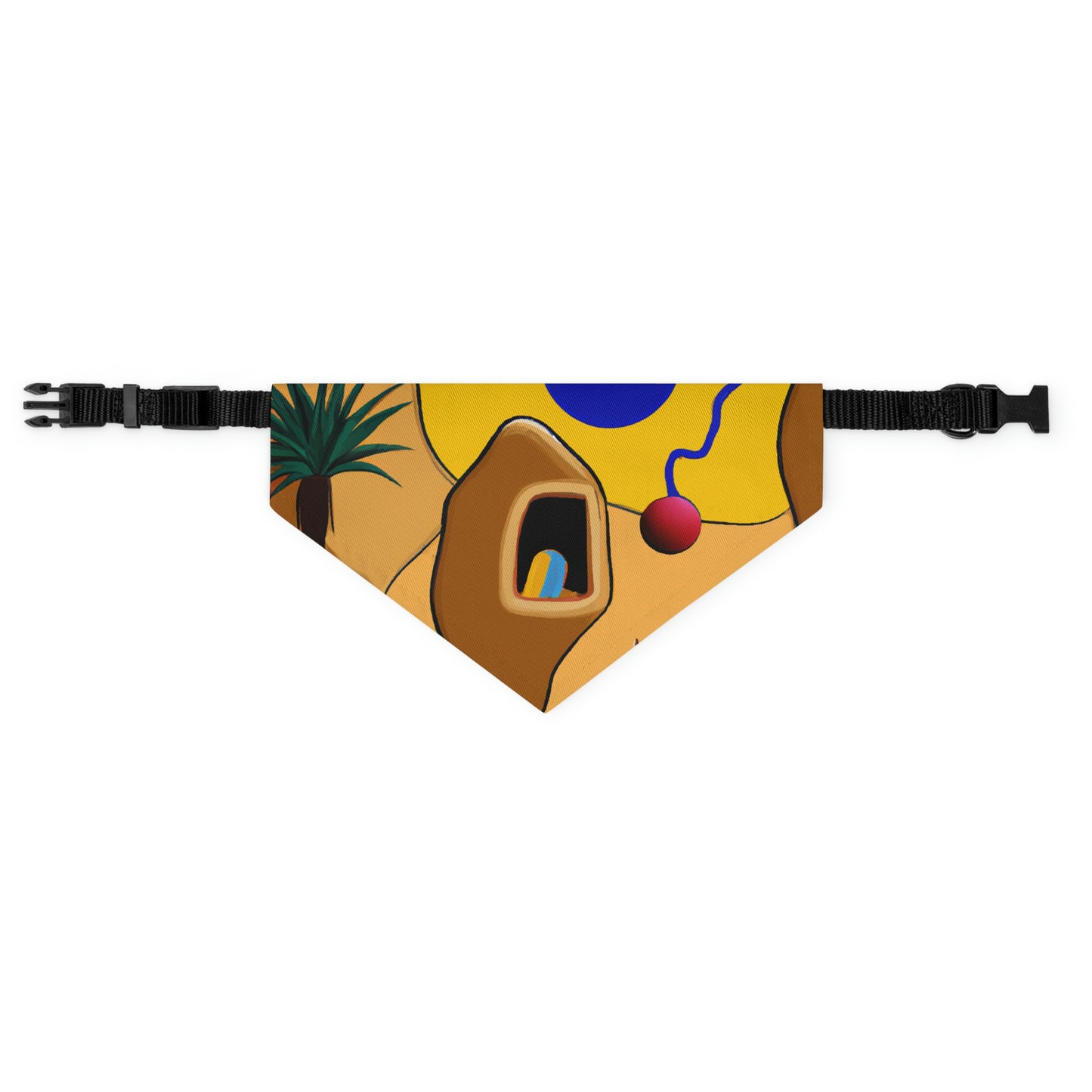 "Desert Mirage: The Forgotten Oasis" - The Alien Pet Bandana Collar