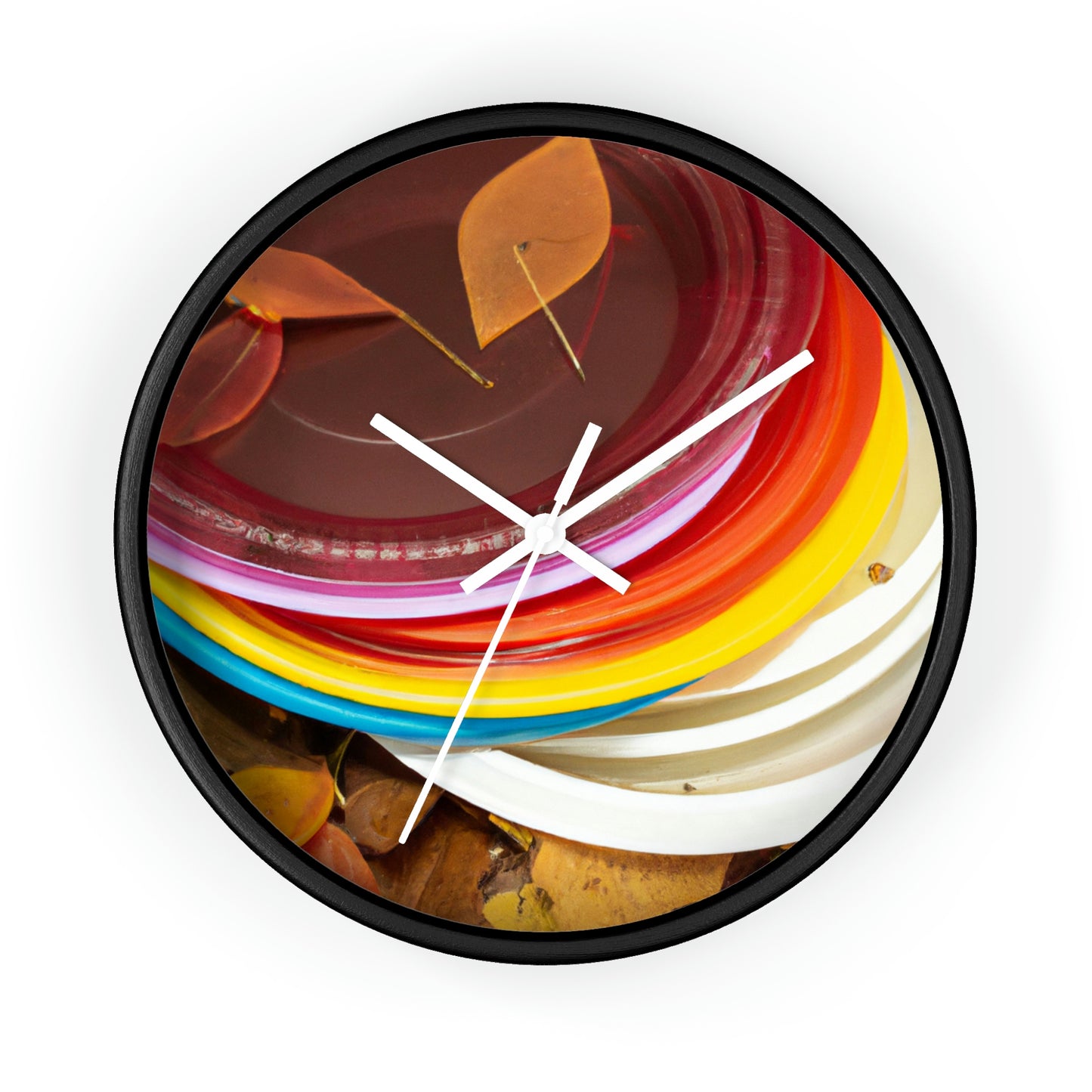 "Autumn Splendor Plates" - The Alien Wall Clock