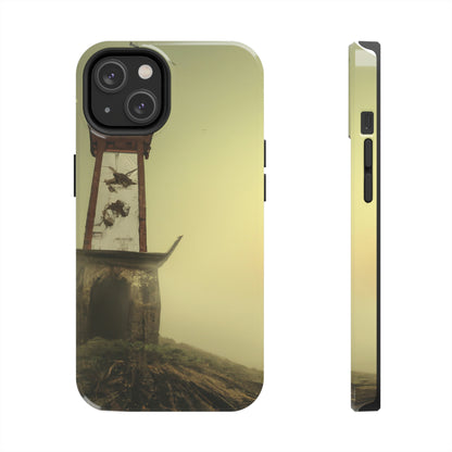 "Gespenstisches Leuchtfeuer im Nebel" - Die Alien Tough Phone Cases