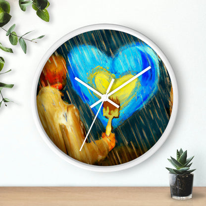 "Life-size Love in a Stormy Sky" - The Alien Wall Clock