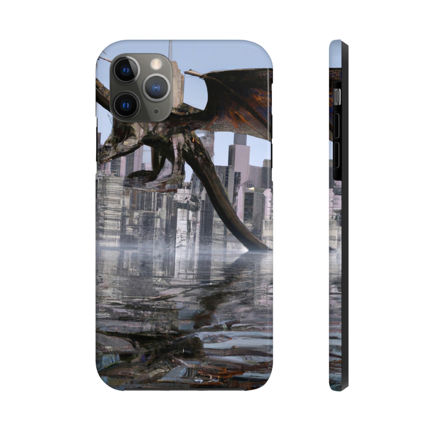 "Ascending the Deluge: A Dragon's Soaring Journey." - The Alien Tough Phone Cases