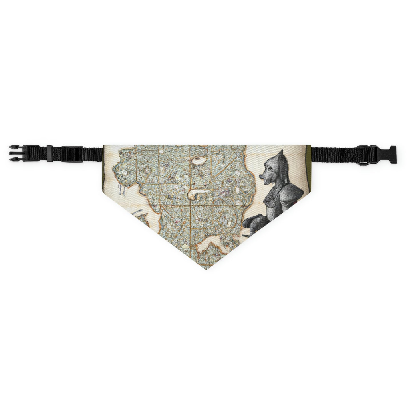 "The Knight and the Magical Map" - The Alien Pet Bandana Collar #nft