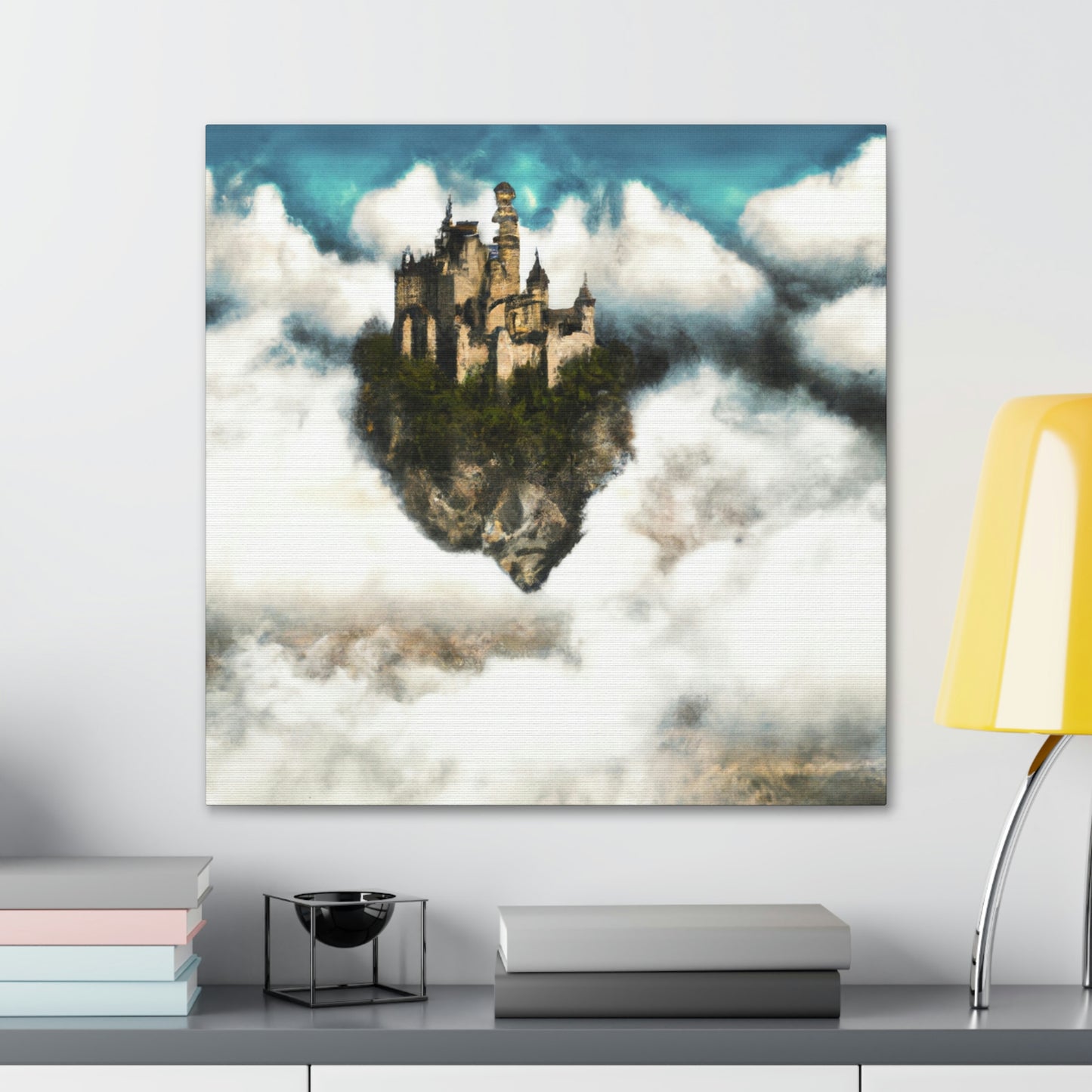 Mystisches Schloss im Himmel - The Alien Canva