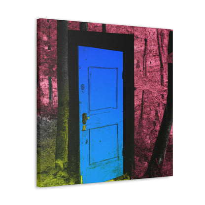 The Enigmatic Door of the Forest - The Alien Canva